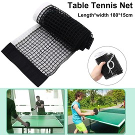 Pack of 2 table tennis net for any table, table tennis net, portable table tennis net for table, TT net set replacement net, adult ping pong replacement net, indoor outdoor match without holder, black