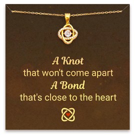 STORYJEWELLERY Knot Mama Necklace, Daughter Gifts from Mom, Mom Necklace for Women, Mother Daughter Necklace, Birthday Gifts for Mom, Mom Presents Christmas, Thanksgiving, Mothers Day, Anniversar