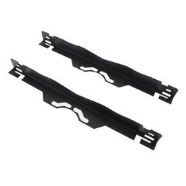 Toe Alignment Tool Plates, Heavy Duty Stainless Steel, Unique Slot Feature, Measuring Wheel Coaxial Distance, Hanging Holes for Car Truck SUV Vehicles (Black)