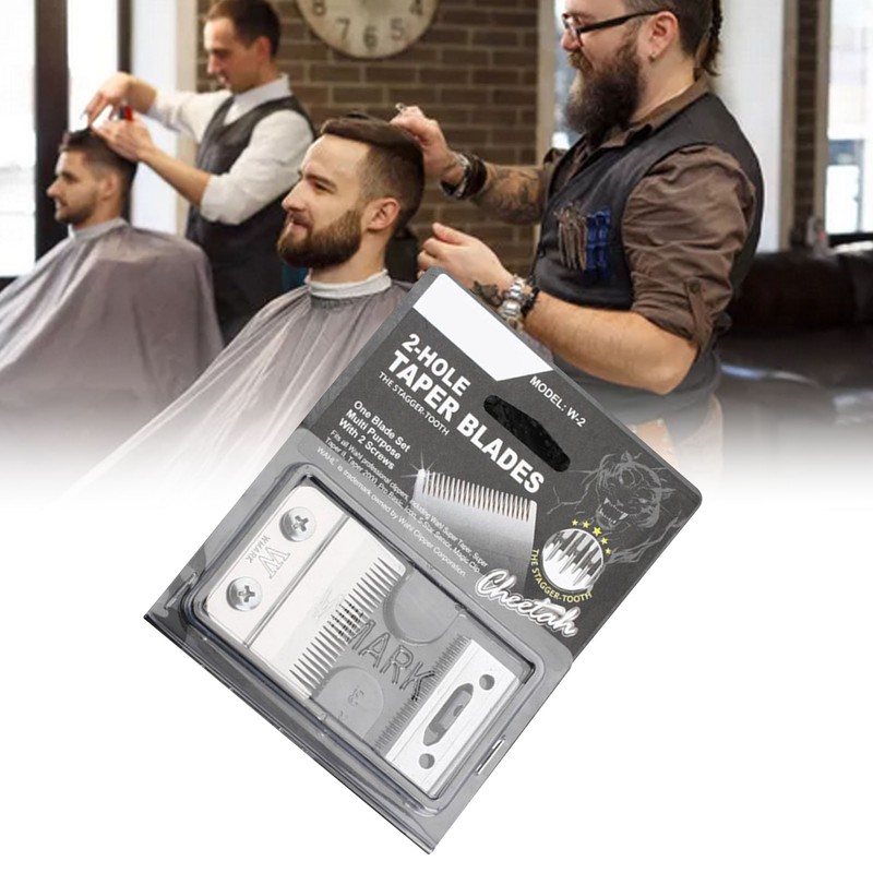 Electric Hair Clipper Blade Stainless Steel Silver Professional Beard Trimmer