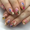 Spring French Press on Nails Medium Almond ZWENJIE Fake Nails