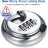Kuahome 10 Packs 4 Digit Combination Locks Stainless Steel Disc