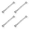 uxcell 4Pcs M12(1/2") Closed Body Jaw and Jaw Turnbuckles Wire
