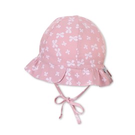 Sterntaler Unisex Children's Sun Hat Bow Children's Hat, Pale Pink