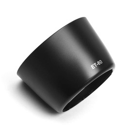 Fotover ET-60 Lens Hood Replacement Sun Shade for Canon EF 75-300mm f/4-5.6 II/II USM&EF 75-300mm f/4-5.6 III/III USM&EF 90-300mm f/4.5-5.6/USM&EF-S 55-250mm f/4-5.6 IS/IS II Lens