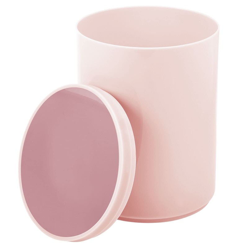 mDesign Plastic Small Slim Round 1.7 Gallon/6.5 Liter Trash Can