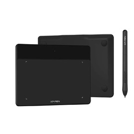 XP-PEN Deco Fun XS Drawing Tablet Size 4" x 3" Ideal for Electronic Signatures and Distance Learning - Classic Black