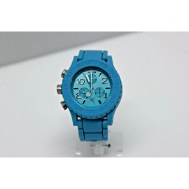 Nixon New Nixon 42-20 Blue Rubber Chronograph Lefty A309 917-00 $375 Watch