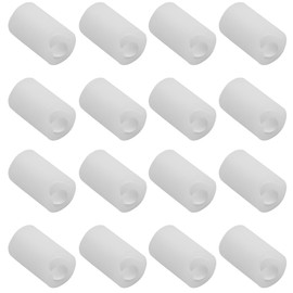 bociloy 16Pcs Round Silicone Cabinet Handle Corner Guards, Soft Anti-Collision Door Handle Covers Bumper Protectors for Furniture Table Drawer Wardrobe, Transparent