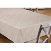 BEAUTEX Washable Oilcloth Tablecloth Georginia Beige Square 140 x 200