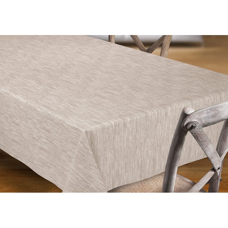 BEAUTEX Washable Oilcloth Tablecloth Georginia Beige Square 140 x 200