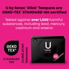 U by Kotex Tampons, Click Compact, Super Plus Absorbency, Unscented,