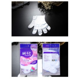 Chahua Disposable Transparent Clear Plastic Gloves, Polyethylene (PE) Work Gloves for Cooking,Cleaning, Food Grade PE, Food Prep Gloves (500)