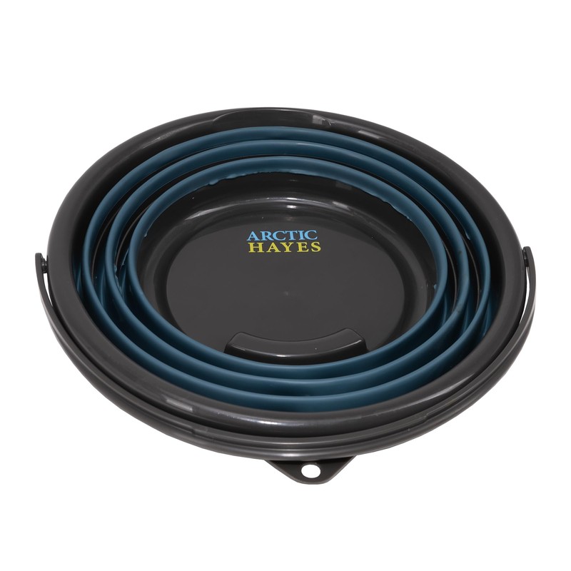 Arctic Hayes 10 litre Multi-Use Collapsible Bucket for Cleaning, Camping,