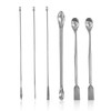NIIIYTYB 6Pcs Lab Spoon Lab Measuring Spoons Micro Scoop Set