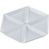 Uniquer 40Pcs White Bead Sorting Trays Triangle Shape Jewelry Storage