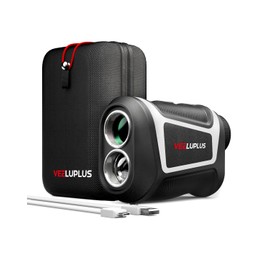 VEELUPLUS Golf Rangefinder with Slope, Golf- 660 Pro Rangefinder, Flag Pole Locking Vibration, 6X Magnification, Rechargeable, Golf Accessories Magnet Mount Rangefinders with LCD Clarity View