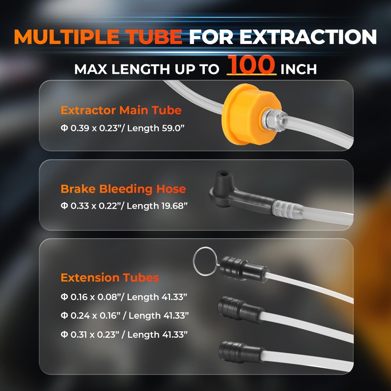 FOUR UNCLES 6L Pneumatic/Manual Oil Extractor Pump - Fluid Extractor