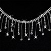 2 Yard Rhinestone Trim Fring, Irregular Rhinestones Fringe Belt Rhinestone