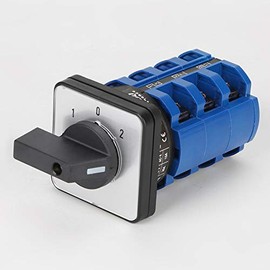380V 63A 3-Position 3 Pole 12 Terminals Rotary Selector Universal Rotary Cam Changeover Switch Electric Motor Reversing Switch
