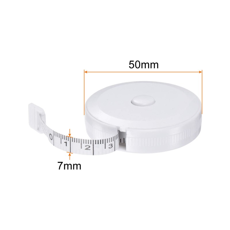 HARFINGTON Measuring Tape 2M/78-inch Round Retractable Tailors Tape Measure Pocket