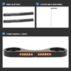 DREAMIZER 2PCS Flowing LED Motorcycle Turn Signals w/Running Light 12V
