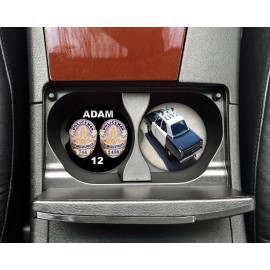 Adam 12 police   Car Coaster Set