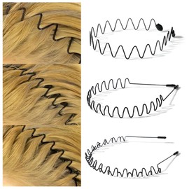 WeBirth Men's Headband with Japanese Planning and Design, Different from Chinese Manufacturers, Set of 3, Choose from 8 Patterns, Painless, Simple, Adjustable Size, One Size Fits Most, Kids, Kids,