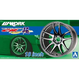 Aoshima Bunka Kyozai 1/24 The Tuned Parts Series No. 22 Work Emotion CR Pole 18 Inch Plastic Model Parts