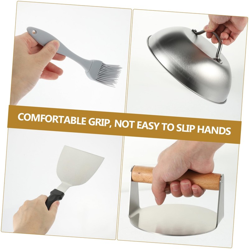 Zerodeko 1 Set Burger Press Handle Meat Press Tool for