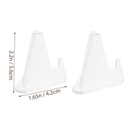 JECOMPRIS 3pcs Scraping Board Display Stand Clear Display Shelf Guasha Board Display Stand Easel Display Stand Clear Book Shelves Clear Plate Stands Tabletop Easel Transparent Plastic