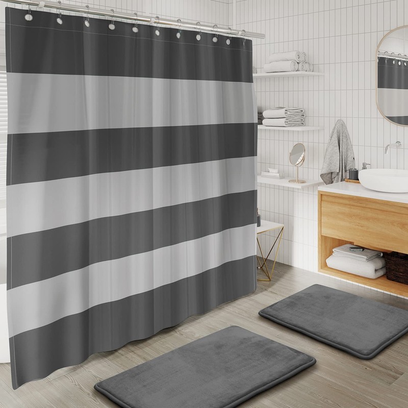 Clara Clark Bathroom Set - Gray Bathroom Accessories Set, 20PC