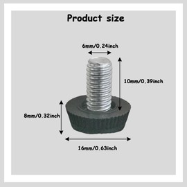 ALLY-MAGIC Adjustable Furniture Feet, Adjustable Feet M6, Table Leg, Extension Screw Feet, Adjusting Screw Feet for Furniture, Sofa, Table, Cabinet Legs, E21-JJJJ