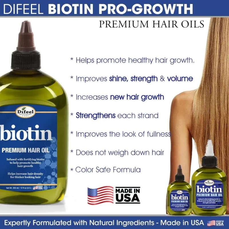Aceite Capilar Difeel Biotina Progrowth Premium 240ml