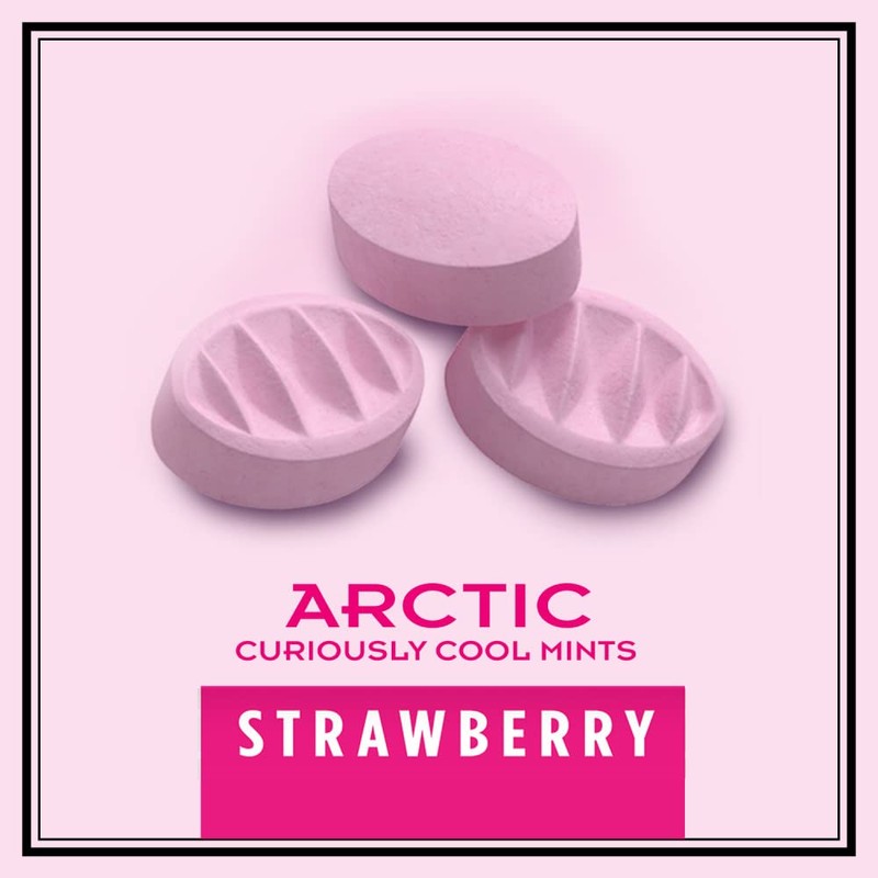 ALTOIDS Arctic Strawberry Breath Mints Hard Candy Bulk, 1.2 oz