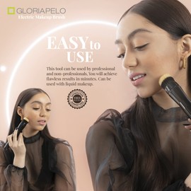 GLORIAPELO Electric Makeup Brush - Makeup Brushes Set Professional with 5 Interchangeable Heads – 360-Degree Rotating Makeup Brush – Flawless Application – Natural Finish Foundation Powder Brush