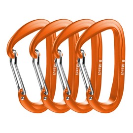 B-Mardi Lightweight Heavy Duty Locking Carabiner Clips-12kN (2697 lbs) caribiniers for Hammocks,Keychain & Utility