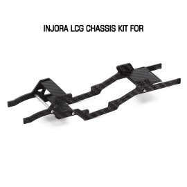 Injora Carbon Fiber Chassis Kit Low Center of Gravity Frame Girder for Axial SCX24 Dead