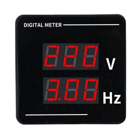 Digital AC Voltmeter Panel Mounting Meter, Digital Voltmeter Ammeter Panel, Voltage Amperage Tester with LCD Display, DC Voltage Voltage Indicator