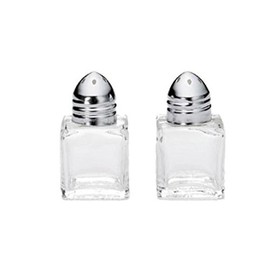 Tablecraft Cube Salt and Pepper Shakers, Chrome 30S&P 547280