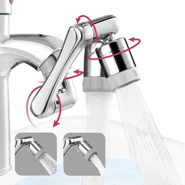 Grifo giratorio,1080 grados giratorio Perlatoren para grifo,Grifo aireador de aire,Grifo regulador de chorro de grifo,Extensión de grifo para grifos de cocina