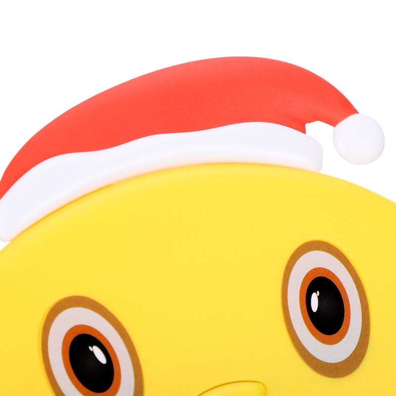 LCD Writing Tablet Christmas Hat Cartoon Owl Shape Children Yellow