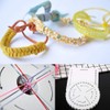 2pcs Kumihimo Disk Macrame Braided Cord String Bracelet Handmade Weaving