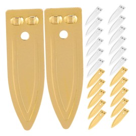 Gatuida 24pcs Copper Zinc Sheets Zinc Strip Anode Set for Science Experiments Electroplating Anode Educational Tool