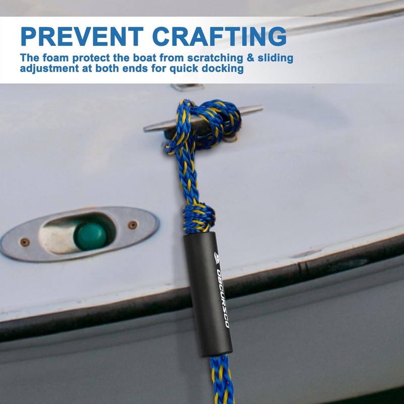 Obcursco Premium PWC Dock Lines, Heavy Duty Braided Line, Marine