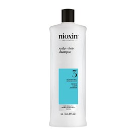 Champú limpiador Nioxin, sistema 3 (cabello tratado en color/normal a adelgazamiento ligero), Bionutrient Protectives Cleanser System, 33.8 Fl. Oz