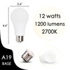 chiphy Light Bulbs, Dimmable LED Light Bulbs, 1200 Lumens, 12W(120W