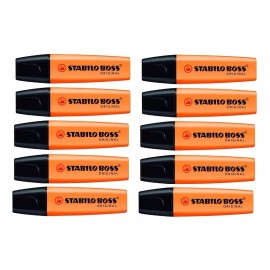 Stabilo Caja Con 10 Marcatextos Stabilo Boss Original Naranja 70/54