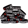 15 of John 3:16 Scripture Silicone Wristbands