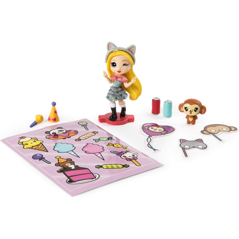 Party PopTeenies 6044093 "Double Surprise Poppers Toy, Multicolor